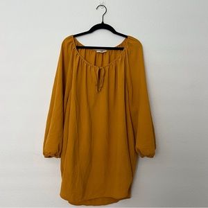 Como Blu Women Long Sleeve Mustard Blouse Size 2X